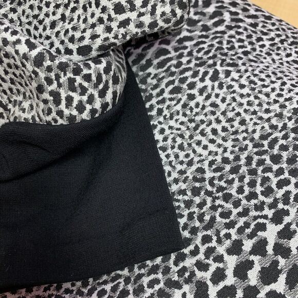 Muse dress Formal colorblock animal print 8 medium M zip black bodycon Career - Picture 16 of 16